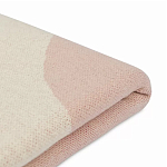 Плед из хлопка бежевого цвета с абстрактным принтом Elysian Flow Peach варинант исполнения - 4 | Loft Concept в Казани