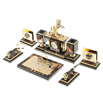 Настольный письменный набор из яшмы и долерита с декором в виде коня Manager Organizer варинант исполнения - 3 | Loft Concept в Казани