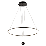 Светодиодная люстра Black LED Circle and Ball Lamp варинант исполнения - 2 | Loft Concept в Казани