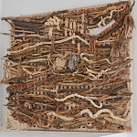 Большая Абстрактное Панно из веток и нитей Dryad Wall Art варинант исполнения - 1 | Loft Concept в Казани