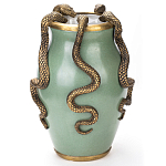 Фарфоровая ваза с декоративными змеями Eden Garden варинант исполнения - 2 | Loft Concept в Казани