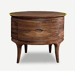 Прикроватный столик из дерева с 2-мя ящиками Moon Walnut Furniture варинант исполнения - 6 | Loft Concept в Казани