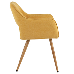 Стул в рогожке желтого цвета NEASAN STOOL варинант исполнения - 5 | Loft Concept в Казани