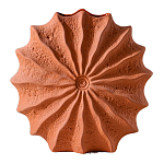 Ваза керамическая в виде круглой терракотовой морской раковины Galapagos варинант исполнения - 1 | Loft Concept в Казани