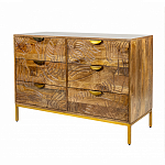 Комод с выдвижными ящиками и фактурным фасадом Termite варинант исполнения - 3 | Loft Concept в Казани