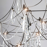 Люстра с каркасом из тонких металлических нитей и хрустальными подвесками Crystal Metal Threads Chandelier 60 варинант исполнения - 2 | Loft Concept в Казани