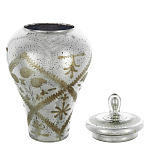 Ваза из стекла с крышкой и декоративными узорами Chinoiserie Ceramics варинант исполнения - 1 | Loft Concept в Казани