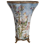 Фарфоровая ваза с изображением попугаев Eden Garden варинант исполнения - 2 | Loft Concept в Казани