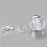 Настольная лампа с прозрачным шарообразным плафоном на цилиндрической подставке Crystal Globule варинант исполнения - 7 | Loft Concept в Казани