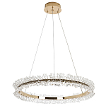 Кольцевая люстра с хрустальным декором Rowan Crystal Ring Horizontal Chandelier варинант исполнения - 4 | Loft Concept в Казани