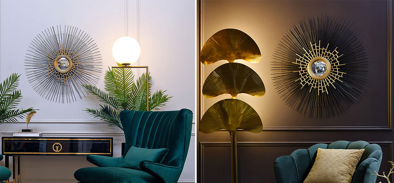 Зеркало настенное Gold Filler Зеркало настенное Gold Filler - Loft-Concept в Казани