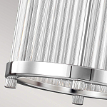 Подвесной светильник цвета хром с рифленым стеклянным цилиндрическим плафоном в современном стиле Feiss варинант исполнения - 6 | Loft Concept в Казани