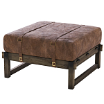 Пуф Duncan винтажная коричневая кожа  варинант исполнения - 2 | Loft Concept в Казани
