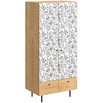 Шкаф с принтом Floral notes варинант исполнения - 1 | Loft Concept в Казани