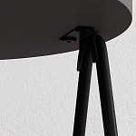 Стол приставной с 2-мя круглыми столешницами цвета антрацит ESSEL SIDE TABLE ANTHRACITE варинант исполнения - 1 | Loft Concept в Казани