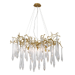 Люстра подвесная с прозрачными подвесками в форме капель Droplet Chandelier варинант исполнения - 3 | Loft Concept в Казани