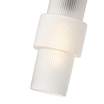 Подвесной светильник со стеклянным рифленым плафоном цилиндрической формы Eliara 13 варинант исполнения - 8 | Loft Concept в Казани