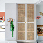 Шкаф с двумя дверцами из плетеного ротанга Tomio Wicker Furniture варинант исполнения - 9 | Loft Concept в Казани