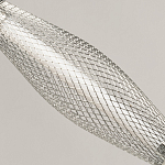 Люстра круглая каскадня с 5-ю плафонами из металлической сетки Mesh Lampshade Lighting варинант исполнения - 7 | Loft Concept в Казани