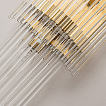 Бра с золотистым основанием и прозрачными трубками Nembus варинант исполнения - 3 | Loft Concept в Казани