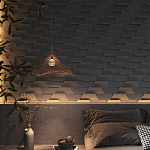 Гипсовая 3D Панель FIN варинант исполнения - 1 | Loft Concept в Казани