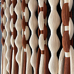 Дизайнерский Декор на стену с кисточками из хлопковых нитей wall panel Thread brushes варинант исполнения - 2 | Loft Concept в Казани