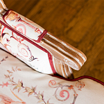 Трехместный диван из массива бука бежевый с растительным орнаментом Raffael Renaissance Beige Sofa варинант исполнения - 4 | Loft Concept в Казани