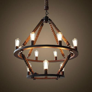 Люстра Rope Filament Chandelier