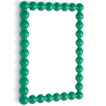 Настенное зеркало в зеленой раме Nya Green Mirror варинант исполнения - 2 | Loft Concept в Казани