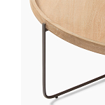 Журнальный стол с круглой деревянной столешницей Urban Style Space варинант исполнения - 1 | Loft Concept в Казани