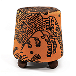 Пуф Wakonda Terracotta Tiger Mountain с Круглыми ножками  варинант исполнения - 4 | Loft Concept в Казани
