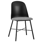 Стул из прочного пластика на металлическом основании Anora Black варинант исполнения - 1 | Loft Concept в Казани