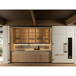 Кухонный гарнитур из камня и дерева с раздвижными дверцами TIVALÌ 2.0 Dada Engenereed Kitchen варинант исполнения - 4 | Loft Concept в Казани