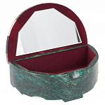 Шкатулка с мозаикой из натурального камня змеевик Stone Casket варинант исполнения - 2 | Loft Concept в Казани