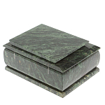 Шкатулка с зеркалом из натурального камня змеевик Stone Casket варинант исполнения - 5 | Loft Concept в Казани
