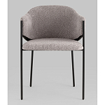 Стул Brace букле серый варинант исполнения - 4 | Loft Concept в Казани