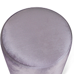 Пуф фиолетовый велюр на золотом металлическом основании Golden Belt варинант исполнения - 2 | Loft Concept в Казани