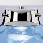 Настольная лампа с шарообразным прозрачным основанием из цветного переработанного стекла и белым цилиндрическим абажуром Elstead Lighting варинант исполнения - 8 | Loft Concept в Казани