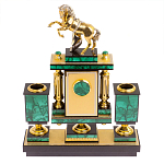 Настольный письменный набор из малахита с декором в виде лошади Leader Organizer варинант исполнения - 4 | Loft Concept в Казани