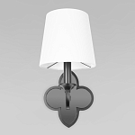 Бра с белым текстильным абажуром и фигурным основанием с зеркальной вставкой Vitorino варинант исполнения - 12 | Loft Concept в Казани