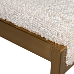 Стул барный букле бежевый с каркасом цвета матовое золото Tactility варинант исполнения - 3 | Loft Concept в Казани