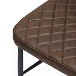 Стул с темно-коричневой обивкой из экокожи Benderson варинант исполнения - 6 | Loft Concept в Казани