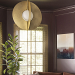 Подвесной светильник в форме золотых дисков Minimalist Lighting Fixture варинант исполнения - 3 | Loft Concept в Казани