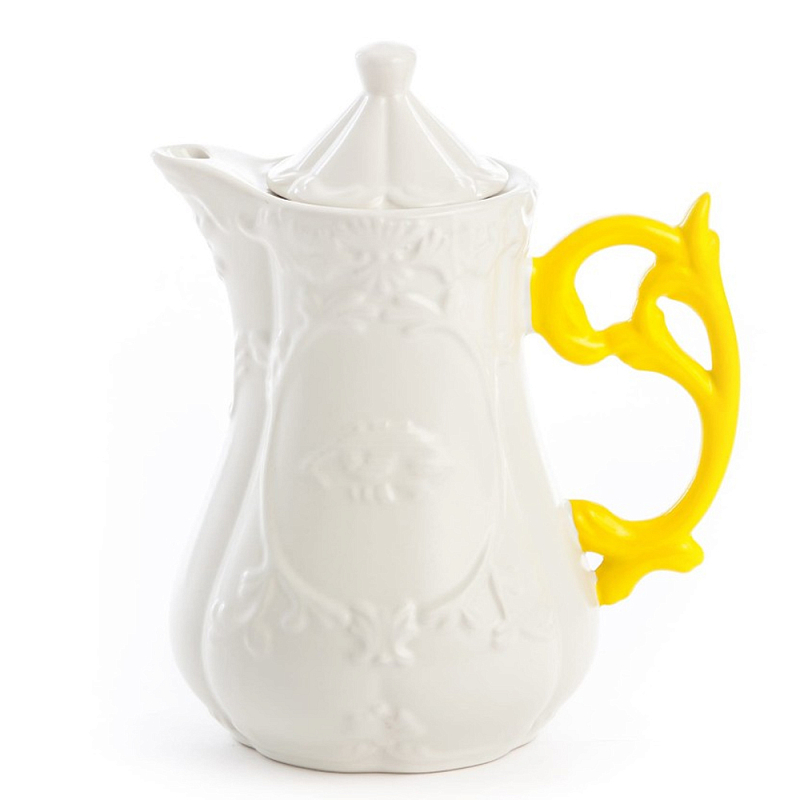 Заварочный чайник Seletti I-Teapot Yellow Белый Желтый в Казани | Loft Concept 