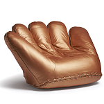 Дизайнерское кожаное кресло в форме руки Poltronova Joe Gold  Armchair варинант исполнения - 2 | Loft Concept в Казани