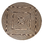 Столик журнальный круглый с полосатым узором Zebroids варинант исполнения - 7 | Loft Concept в Казани