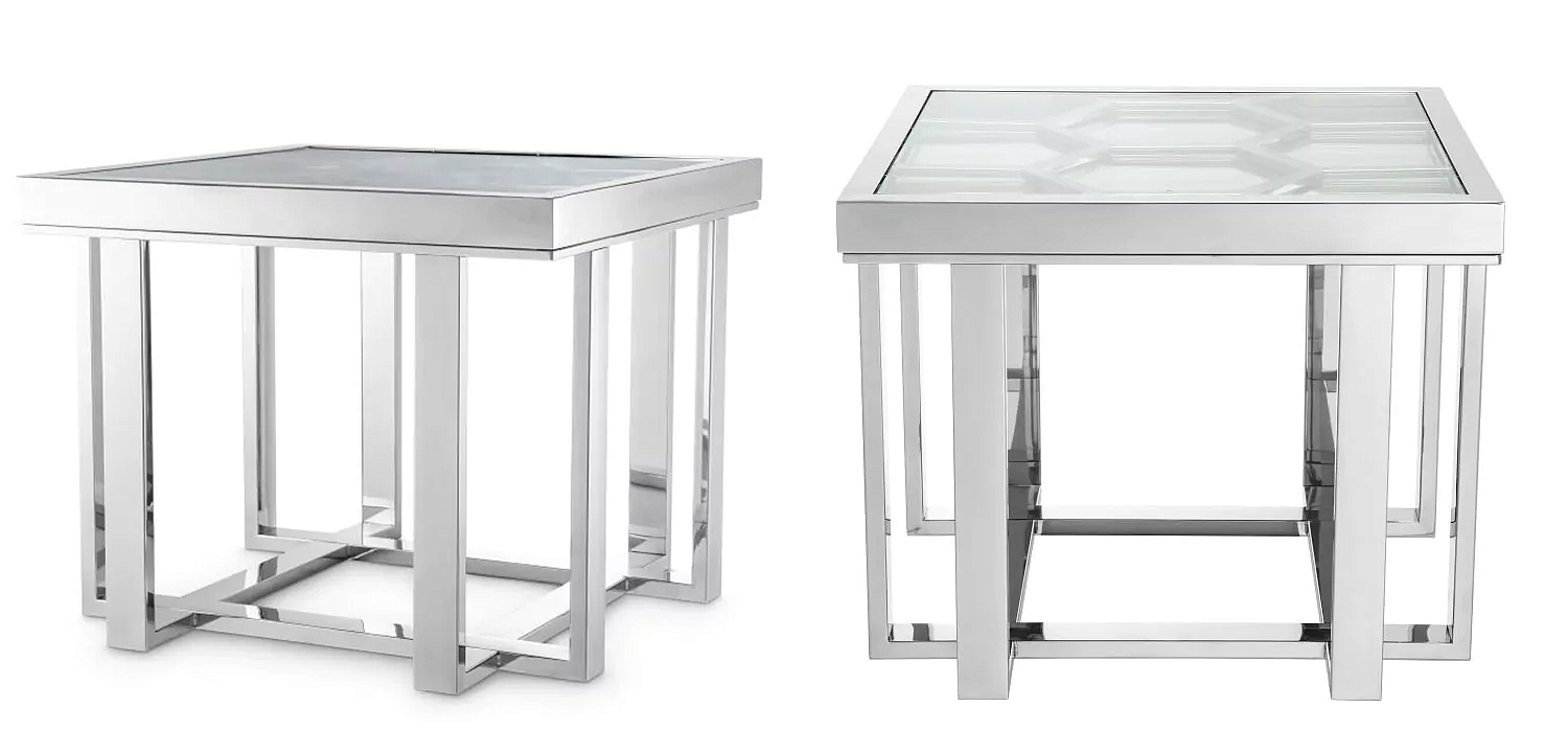 Приставной стол Philipp Plein Side Table Skeleton Chrome Приставной стол Philipp Plein Side Table Skeleton Chrome - Loft-Concept в Казани