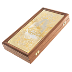 Нарды настольные из натурального камня лазурит и долерит Backgammon from Stone варинант исполнения - 6 | Loft Concept в Казани