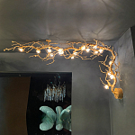 Потолочный светильник с настенным креплением в виде дерева Escape of Light варинант исполнения - 1 | Loft Concept в Казани