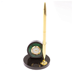 Часы настольные с ручкой из натурального камня Stone Clock варинант исполнения - 8 | Loft Concept в Казани